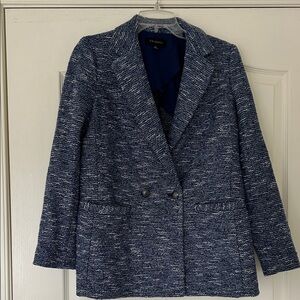 Talbots Blue Tweed Blazer 6